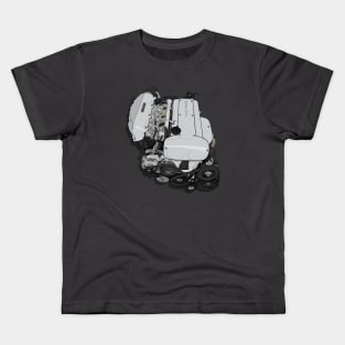 4AGE silvertop twincam 20v engine (AE86) Kids T-Shirt